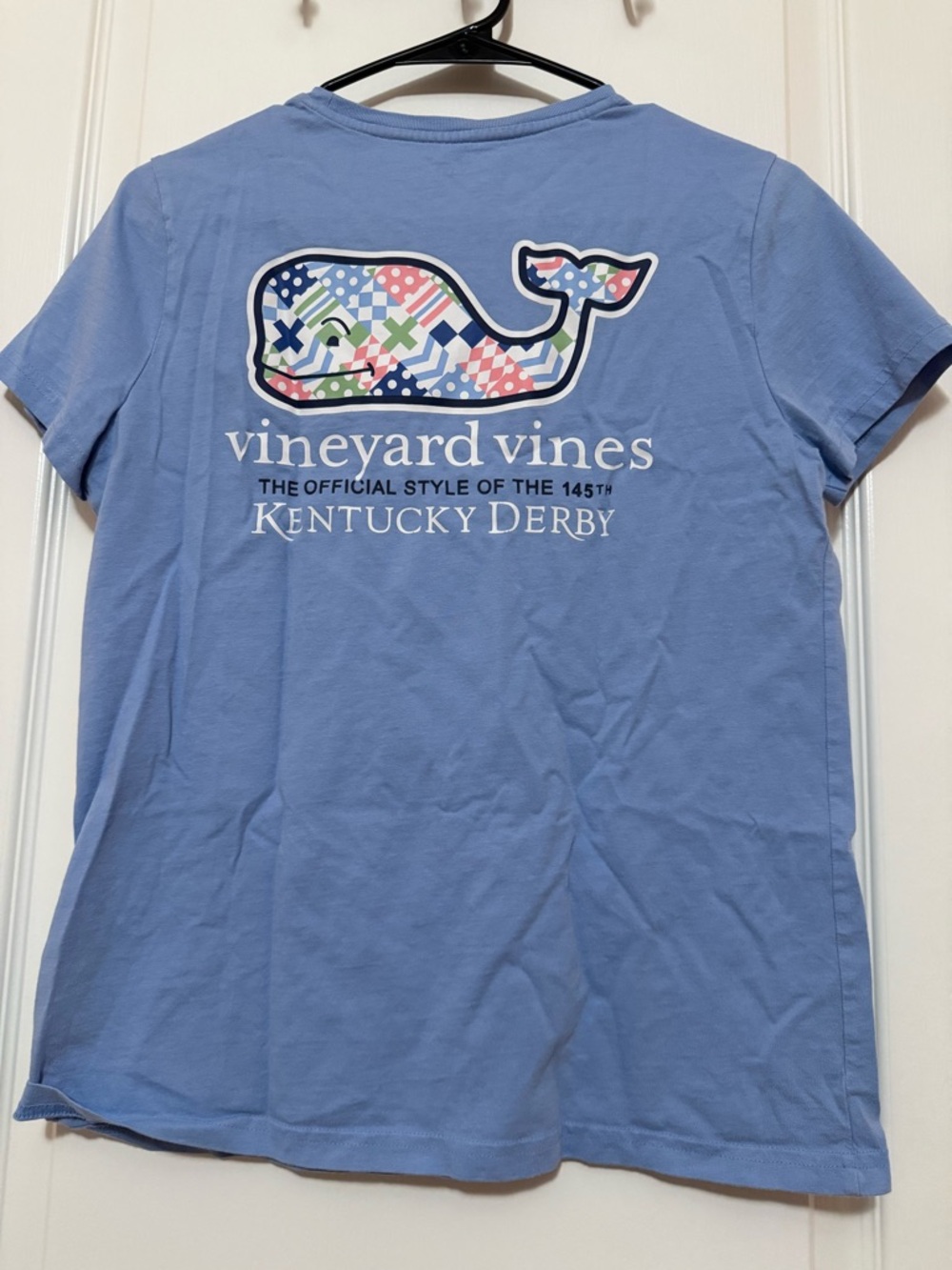 Vineyard Vines Light Blue Kentucky Derby Logo Tee